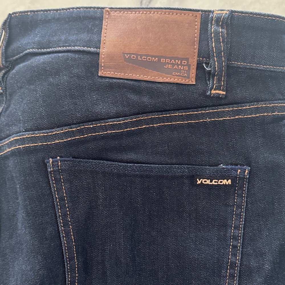Volcom Slim Straight Jeans - Deep Indigo